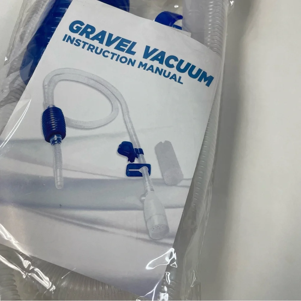 NEW Aquatrone Aquarium Gravel Vacuum Fish Tank Blue